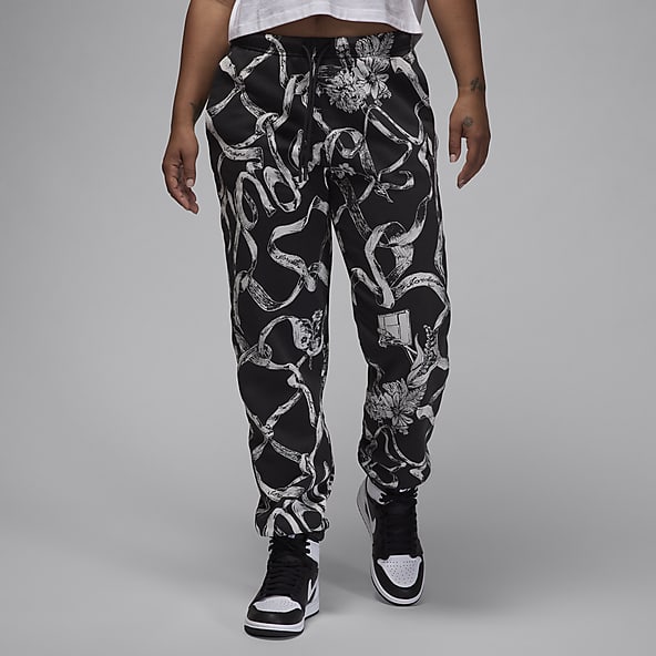 Black and white jordan joggers on sale